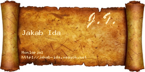Jakab Ida névjegykártya